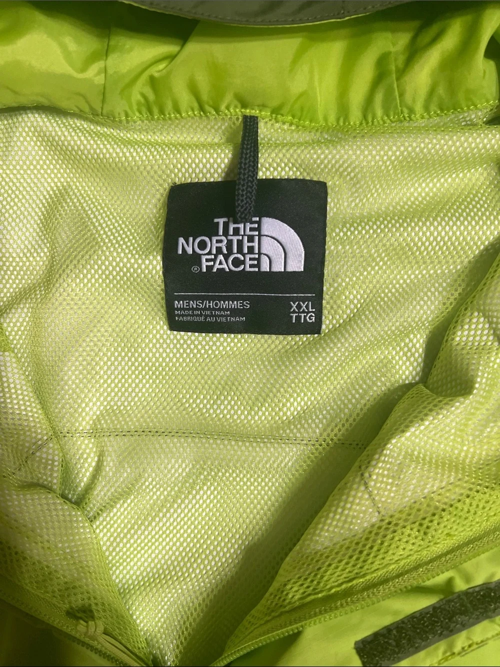 The North Face Men's DryVent Colorblock Rain Jacket Shell - Green / Lime
